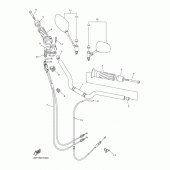 Схема вузла: Кермо та Тросики Yamaha FZ8 FZ8 (Naked)