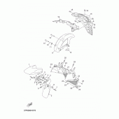 Схема вузла: Крило Yamaha YP250 X-MAX