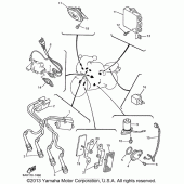 Схема вузла: Електроустаткування (1) Yamaha YZF600R Thundercat