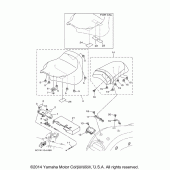 Схема вузла: Сидіння Yamaha XV1900 Raider
