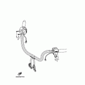 Схема вузла: Пульт управління рульовий та Важіль Yamaha XV1900 Midnight Star