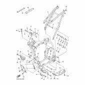 Схема узла: Рама Yamaha WR450F