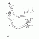 Схема узла: Руль и Тросики Yamaha VMX12 V-MAX