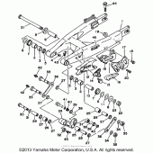 Схема узла: Swing arm Yamaha WR200R