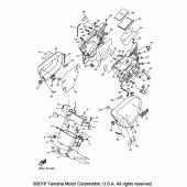 Схема вузла: Бічна кришка 2 Yamaha VMX17 V-MAX