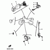 Схема узла: Электрооборудование 2 Yamaha DT125 DT125R