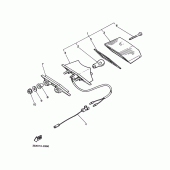Схема узла: Задний фонарь (Стоп-сигнал) Yamaha SRX400