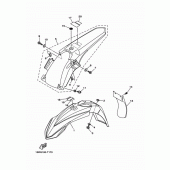 Схема узла: Крыло Yamaha YZ250 YZ250X