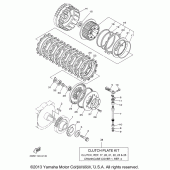 Схема вузла: Зчеплення Yamaha XV1600 Road Star