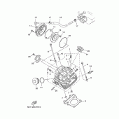 Схема узла: Головка цилиндра Yamaha YBR250