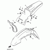 Схема узла: Крыло Yamaha YZ250 YZ250