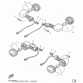 Схема узла: Поворотники Yamaha TT600