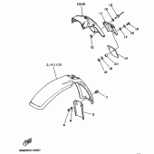 Схема узла: Опция (CHASSIS) Yamaha DT125 DT125R