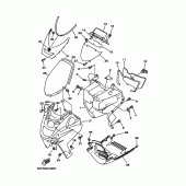 Схема узла: Облицовочные элементы Yamaha YP250 Majesty DX