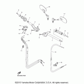 Схема вузла: Руль і Тросики Yamaha XVS950 Bolt C-Spec