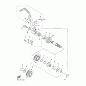 Схема узла: Привод стартера Yamaha WR450F