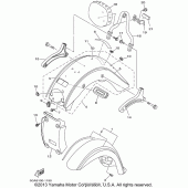 Схема узла: Крыло Yamaha XV1600 Road Star Silverado