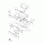 Схема вузла: Задній важіль та підвіска Yamaha FZ1 FZ1 FAZER (S-TYPE)