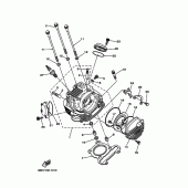 Схема вузла: Головка циліндра Yamaha XT225 XT225
