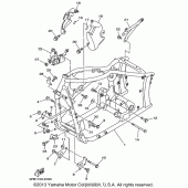 Схема узла: Рама Yamaha XVS650 V-Star Classic