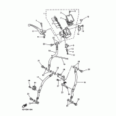 Схема узла: Передний тормозной цилиндр Yamaha FZS1000 FAZER