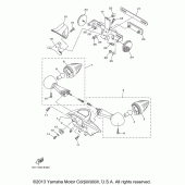 Схема вузла: Задний фонарь (Стоп-сигнал) Yamaha XV1900 Stratoliner S