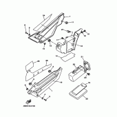 Схема узла: Боковая крышка Yamaha XT225 XT225