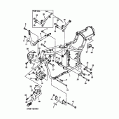 Схема узла: Рама Yamaha XVS1100 V-Star Silverado