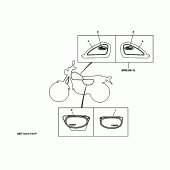 Схема вузла: Графіка та Емблема (5BT1) Yamaha ST225 Bronco