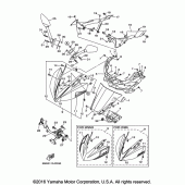 Схема вузла: Вітрове скло Yamaha YZF-R3