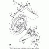 Схема вузла: Задне колесо Yamaha YZF600R Thundercat