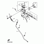 Схема узла: Передний тормозной цилиндр Yamaha XVZ1300 Royal Star Tour Classic