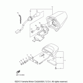 Схема узла: Задний фонарь (Стоп-сигнал) Yamaha FZ6 FZ6R