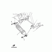 Схема вузла: Задня підвіска Yamaha MT03 MT-03