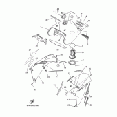 Схема узла: Топливный бак Yamaha XT660 XT660R