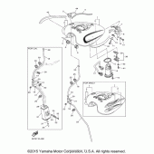 Схема вузла: Паливний бак Yamaha XVS950 V-Star