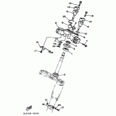 Схема узла: Рулевой механизм Yamaha XTZ750 Super Tenere