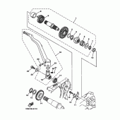Схема вузла: Привід стартера Yamaha YZ250 YZ250X