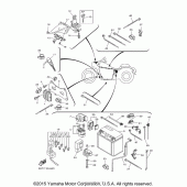 Схема вузла: Електроустаткування (2) Yamaha XVS950 V-Star