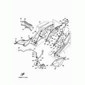 Схема вузла: Бічна кришка Yamaha YZF-R3