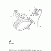 Схема вузла: Фара Yamaha YZF600R Thundercat