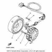 Схема вузла: Генератор Yamaha XV250 Route 66