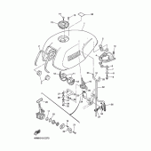 Схема вузла: Паливний бак Yamaha XJR400