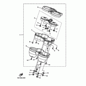 Схема узла: Панель приборов Yamaha YBR250