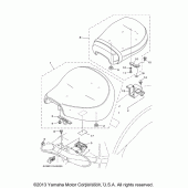 Схема узла: Сиденье Yamaha XV1700 Road Star S