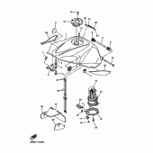 Схема узла: Топливный бак Yamaha YZF-R6/ YZF600 R6S