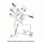 Схема вузла: Кермо та Тросики Yamaha TTR50 TT-R50