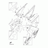 Схема узла: Боковая крышка Yamaha WR250 WR250R