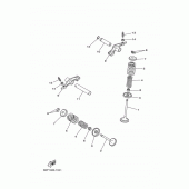 Схема узла: Клапан Yamaha XG250 TRICKER