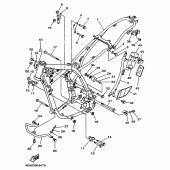 Схема узла: Рама Yamaha TT250R TT-R